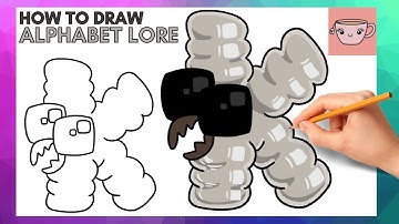 How To Draw Alphabet Lore - Lowercase Letter K | Cute Easy Step By Step Drawing Tutorial
