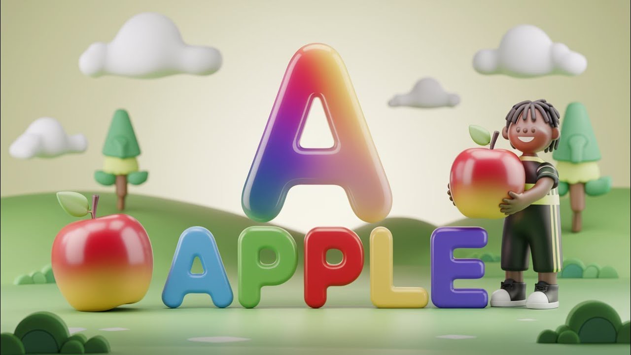 Phonics Song 2 with TWO Words in 3D -A For Apple ABC Alphabet Songs ...