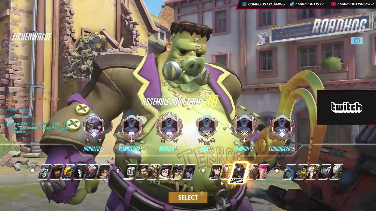 Overwatch Harbleu As Junkrat & Roadhog With 38 Elims