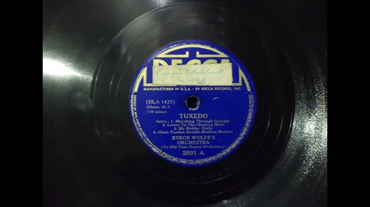 Byron Wolfe's Orchestra - Tuxedo , Decca 2091-A