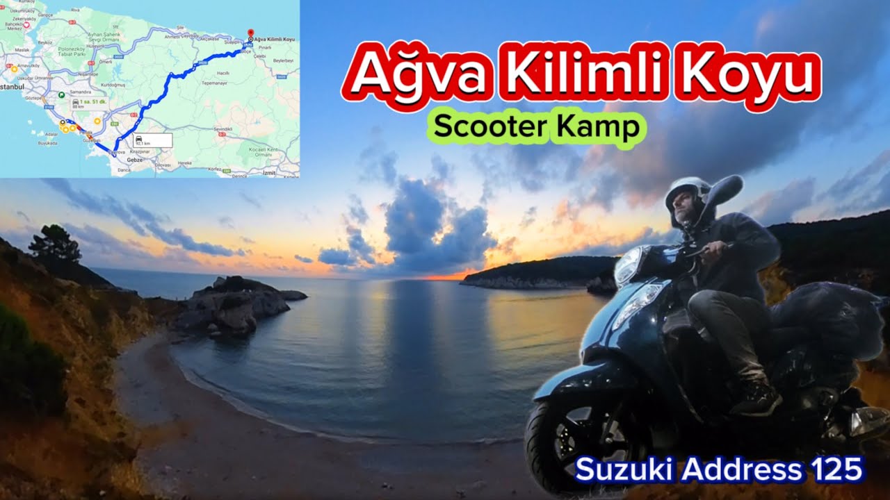 Ağva Kilimli Koyu - Scooter Kamp - Suzuki Address 125