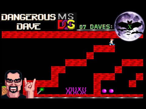 Dangerous Dave прохождение [ +warps ] | Игра на ( DOS, Apple II ) 1988 Стрим RUS