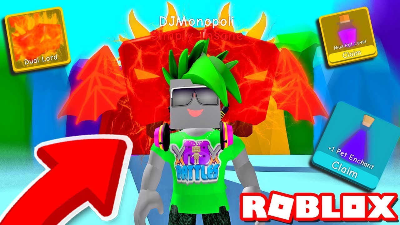 He Got Every Reward And The Dual Lord Pet Roblox Bubble Gum Simulator Youtube - roblox song pet simulator parody roblox music video
