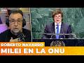 💥 Roberto Navarro reacciona EN VIVO al discurso de Milei en la ONU: "Es muy difícil de sostener"