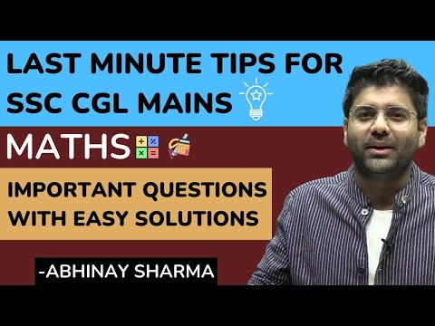 Last min Tips for CGL Mains ! Discussion of Important Questions ! | Day 13,14 | ABHINAY SHARMA