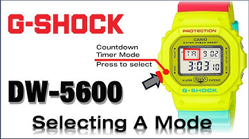 DW-5600 G-Shock Module 3229 or 1545 Mode Selection - TUTORIAL