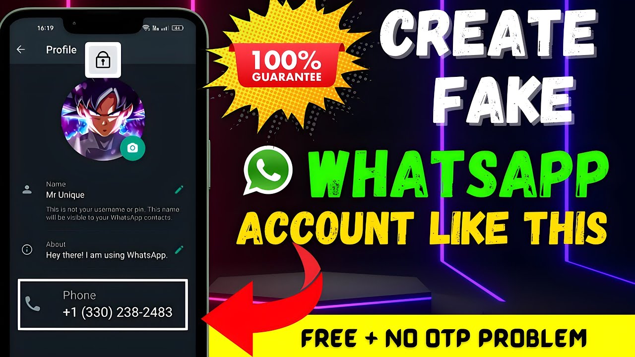 How to create fake whatsapp account || Whatsapp fake account kaise banaye