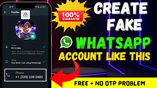 How to create fake whatsapp account || Whatsapp fake account kaise banaye screenshot 2
