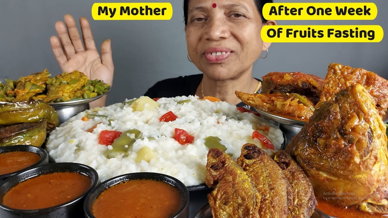 ASMR My Mother After 1 Week of Fruits Fasting