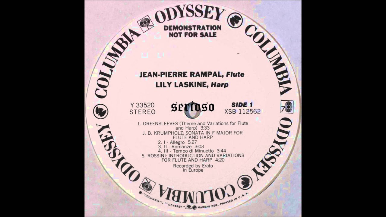 Jean Pierre Rampal , Lily Laskine‎, Music For Flute And Harp