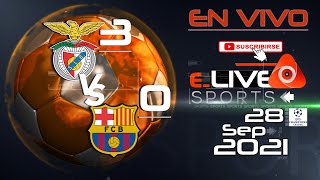 √ Benfica 3 vs 0 Barcelona FC Ao Vivo I Europa - UEFA Champions League I 29.09.2021