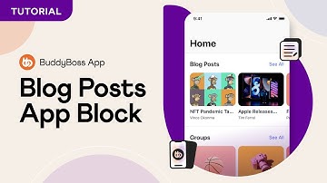 The New “Blog Posts” App Block for BuddyBoss App