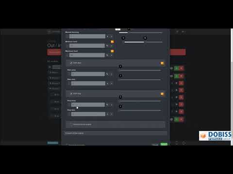 DOBISS NXT: Dimming settings per dim output