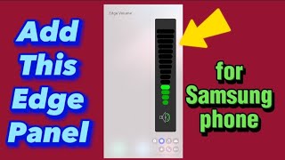 Check out this cool edge panel volume control for Samsung S22 Ultra or S23 Ultra phone screenshot 3
