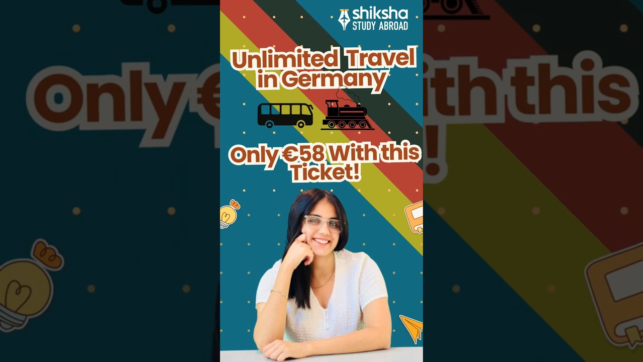 Unlimited travel in Germany. Only €58 with this ticket!🚂🇩🇪 #salcc #indianstudentsabroad