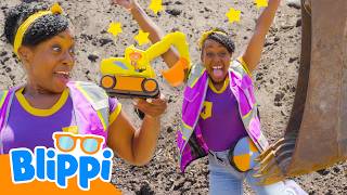 meekah s big yellow excavator blippi songs educational songs