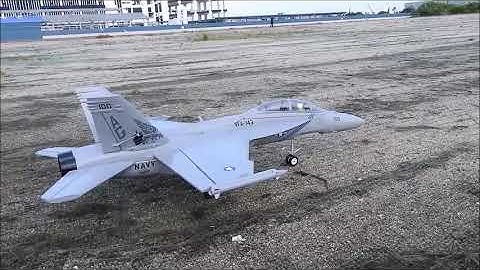 FMS F-18 Maiden Crash