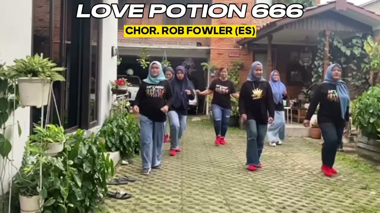 Love Potion 666 | Line Dance | Demo | Chor. @Rob Fowler 