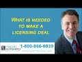 What is Needed to Make a Licensing Deal
