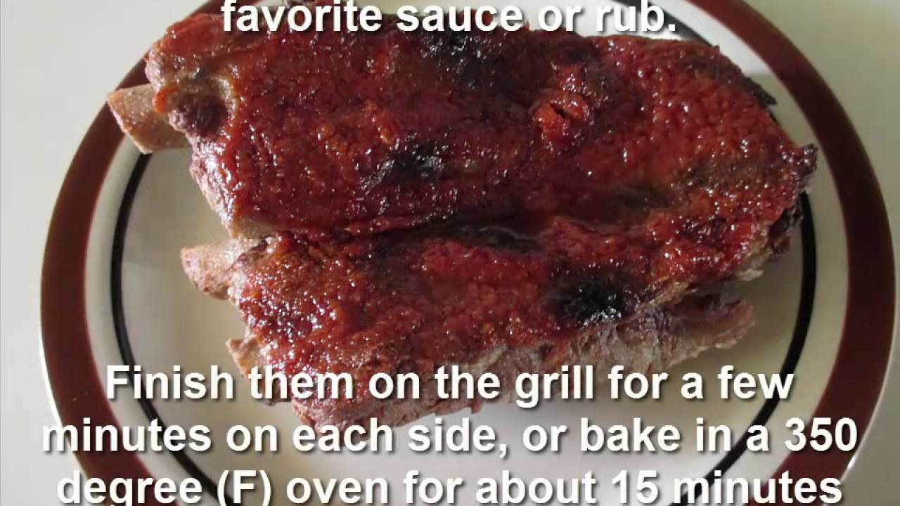 BBQ Ribs Boiled in Apple Juice Recipe YouTube