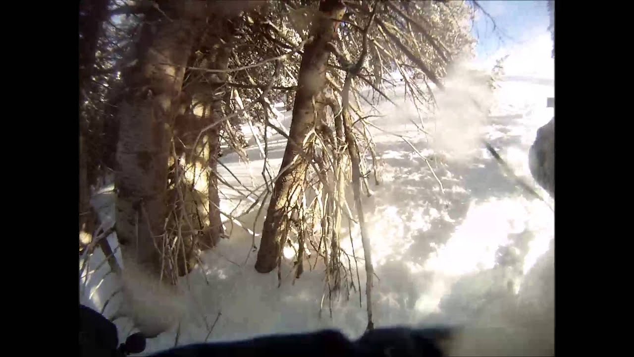 Turbo Arctic Cat M1000 launch and crash on Mt. Jefferson Montana