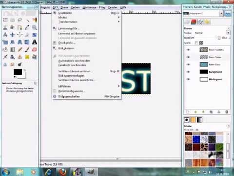 Mit Gimp Schrift Animieren