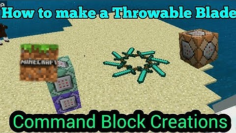 Minecraft Command Block Creations #14: How to make a Throwable Blade