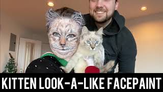 Cat Makeup/Facepaint Transformation - Galitie