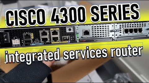 Cisco 4321 Router Unboxing and installation