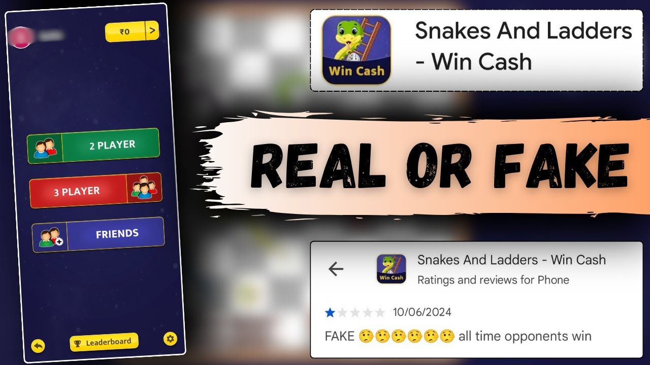 Snake and Ladders win cash Real or Fake | Snake and Ladders win cash real hai ya fake