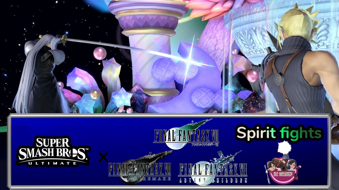 [SSBU] Final Fantasy VII spirit fights (with DLC and no DLC fights)