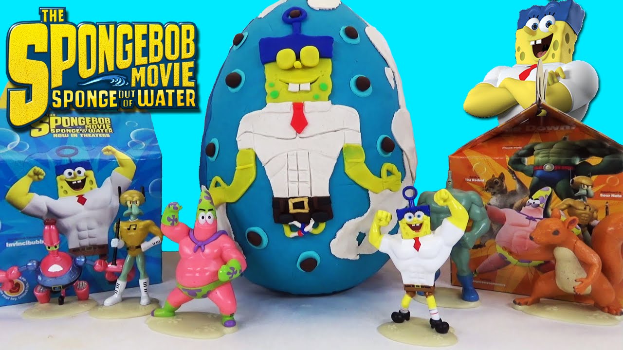 SPONGEBOB MOVIE SPONGE OUT OF WATER McDONALDS HAPPY MEAL TOYS