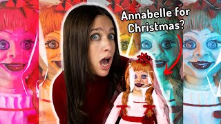 I made Annabelle the Doll for Halloween....and Gift Wrapped her for Christmas!