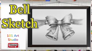 How to draw an easy bell drawing | Realistic Pencil sketching for Beginner | Step by Step tutorial