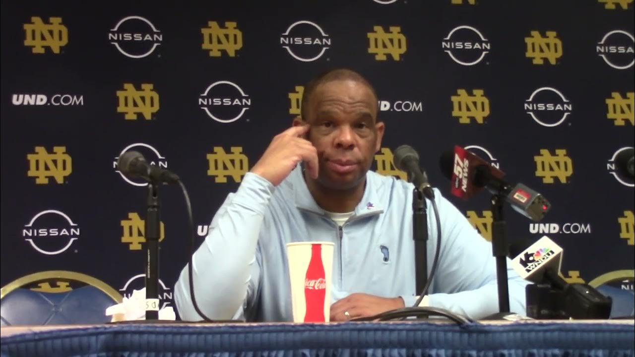 Video: Hubert Davis Post-Notre Dame Press Conference