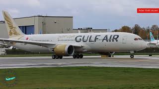 Gulf Air 787-9 Dreamliner High Speed Taxi Test