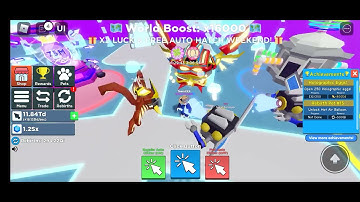 hatching a hero bot X19 in clicker simulator