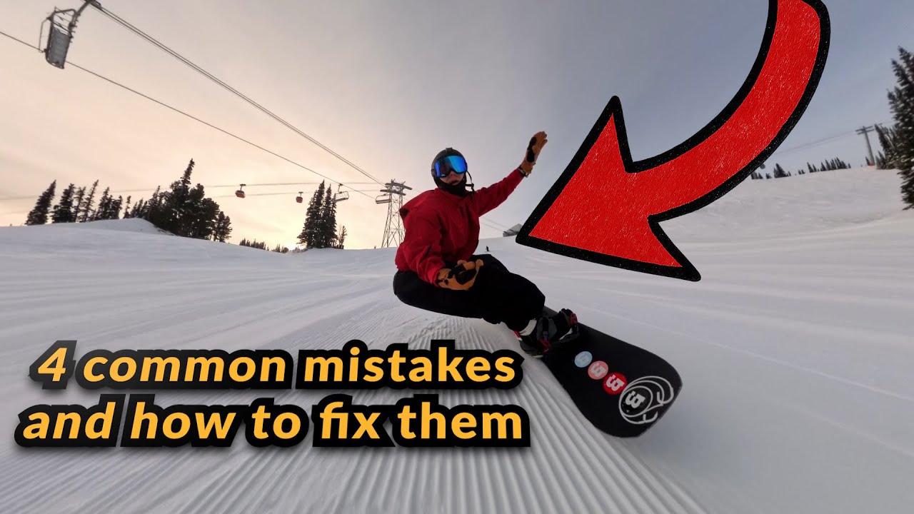 4 ошибки в катании, которые портят хорошее катание на сноуборде