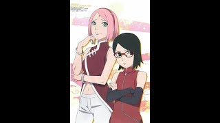 The sims 4 Uchiha Sakura and Sarada