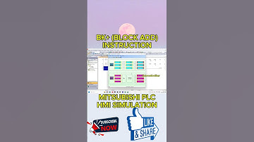 BK+ Block ADD Instruction Mitsubishi PLC HMI Simulation #shorts #80smusic #aerosmith #mitsubishi