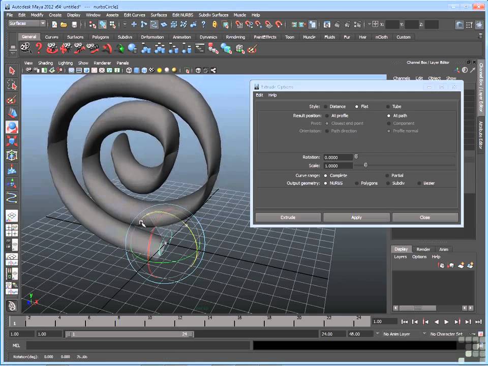 LEARN MAYA Part 1 Section 19 - YouTube