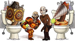 Swaps Skibidi Multiverse: Different Agents and Skibidi Toilets Swaps Their Heads | Skibidi Animation