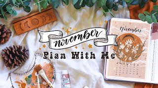 PLAN WITH ME | November 2020 Bullet Journal Setup ✨using Acryla Gouache Paints!