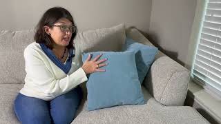 MIULEE Pillow Covers Review – Soft Smoke Blue Chenille for Farmhouse & Modern Decor