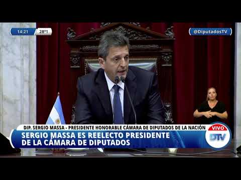 Presidente de la HCDN Massa, Sergio - Sesión Preparatoria - 07-12-2021