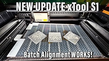 NEW xTool S1 Update Makes Alignment Easier to Engrave Multiple Items
