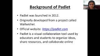 learning task 2  video demonstration on web tool-PADLET