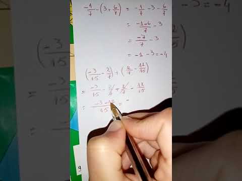 تمرين 14 ص35 الاعداد الجذرية المجموع والفرق