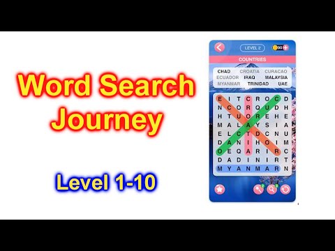 Word Search Journey — игра-головоломка в слова, прохождение уровня 1–11