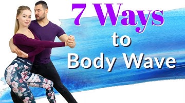 7 Different BODY WAVES In Bachata Sensual | Beginner To Advanced